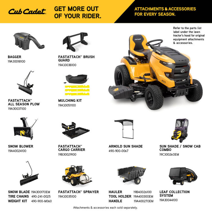 Cub Cadet XT1 ST54 Riding Mower, 54